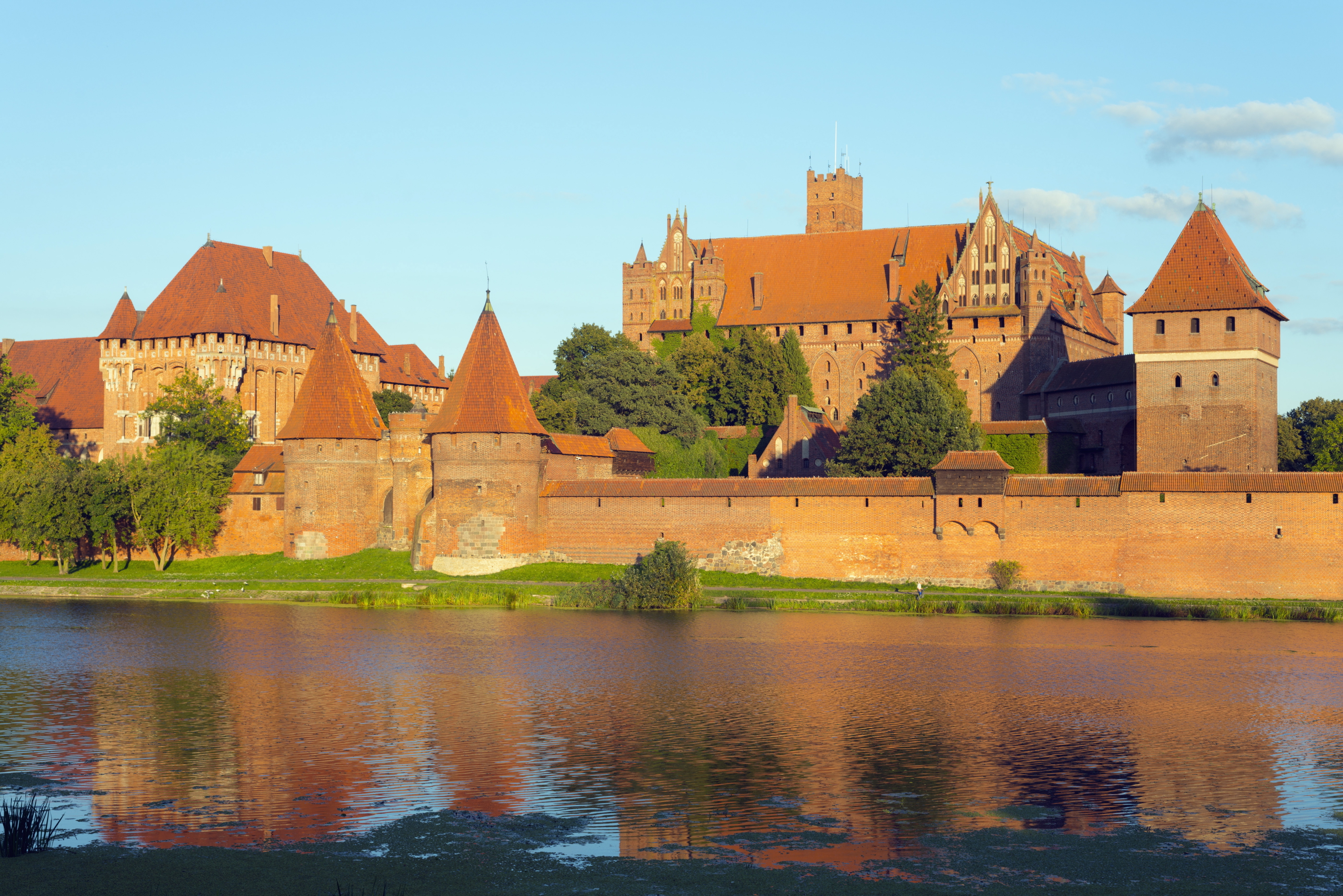 Medieval Malbork Castle, Marienburg Fortress of Mary, UNESCO World Heritage Site, Pomerania, Poland, Europe